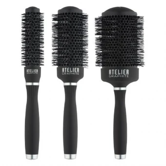 Tondeo Atelier Graphite Rundbürste 2 Tondeo Atelier Graphite Rundbürste